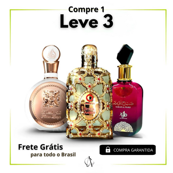 PROMOÇÃO COMPRE 1 LEVE 3 - Sabah Al Ward, Fakhar e Royal Amber - Oferta De Dia das Mães  - 100ml Cada