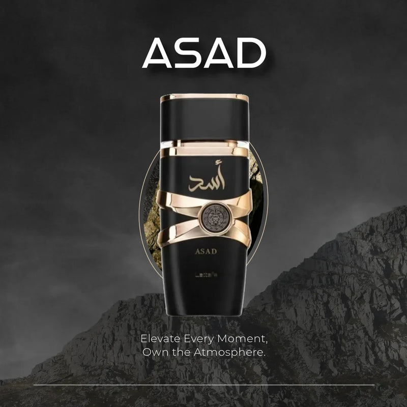 Kit 2 Perfumes Importados - Árabe Lattafa ASAD + 212 VIP BLACK (100ml) - [NOVEMBRO BLACK]